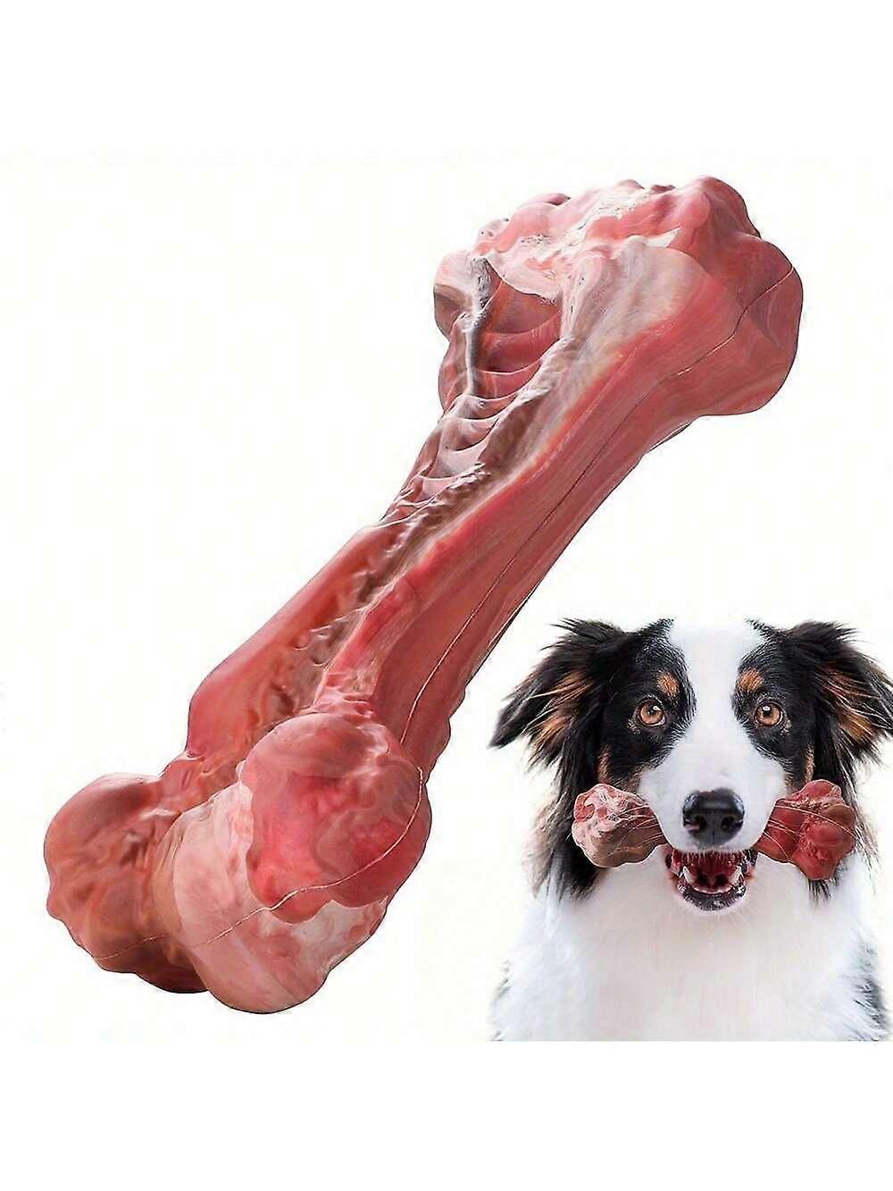 Dog Chew Toys Suitable For Aggressive Chewers, Indestructible Dog Chew Bones Natural Rubber Toys Suitable For Dog Teeth Cleaning Interactive Dog Toys 