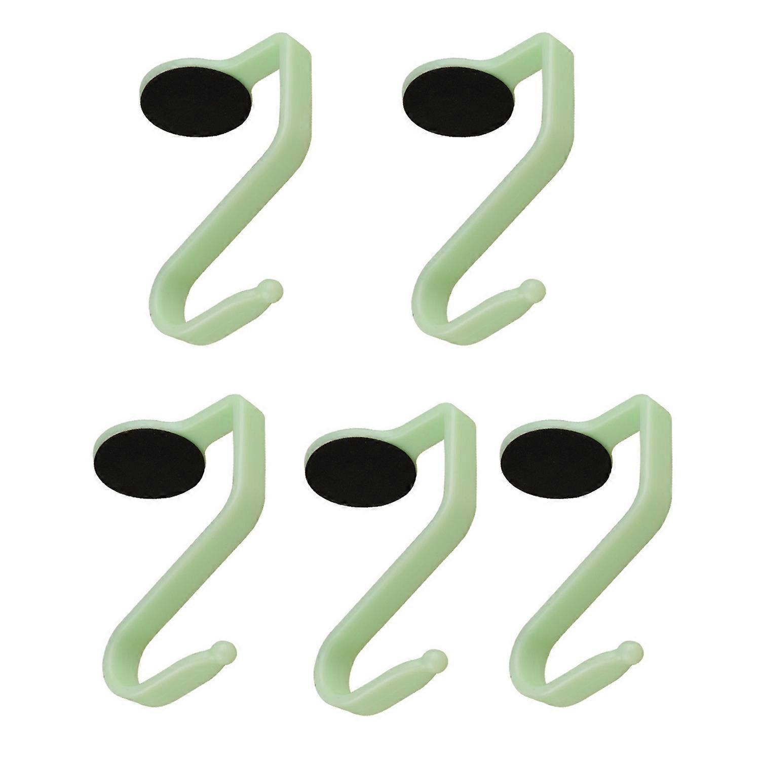 5 Pcs Desk Hanging Hooks Strong Load-bearing Punch-free Firm Support Save Space Anti-slip Storage