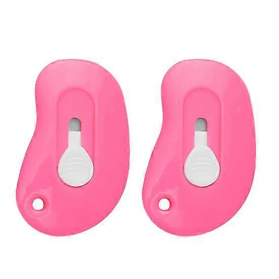 2Pcs Mini Cutter Safe Blade Mini Utility Cutter Lightweight Portable Telescopic Cutting Tool for Home Office