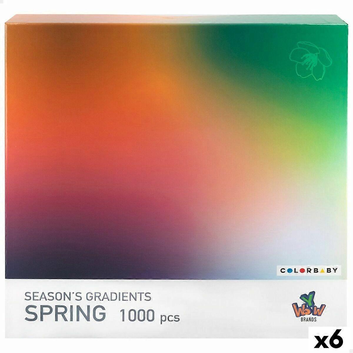 Puzzle Colorbaby Season's Gradients Spring 68 x 50 cm (6 Units)