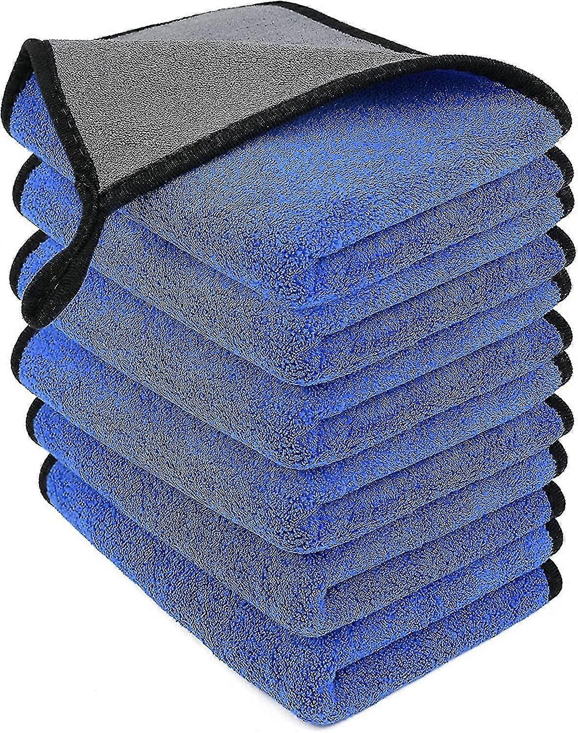 Microfibre Cleaning Cloths, Two-layer Thickened, Lint Free, Super Absorbent Towels