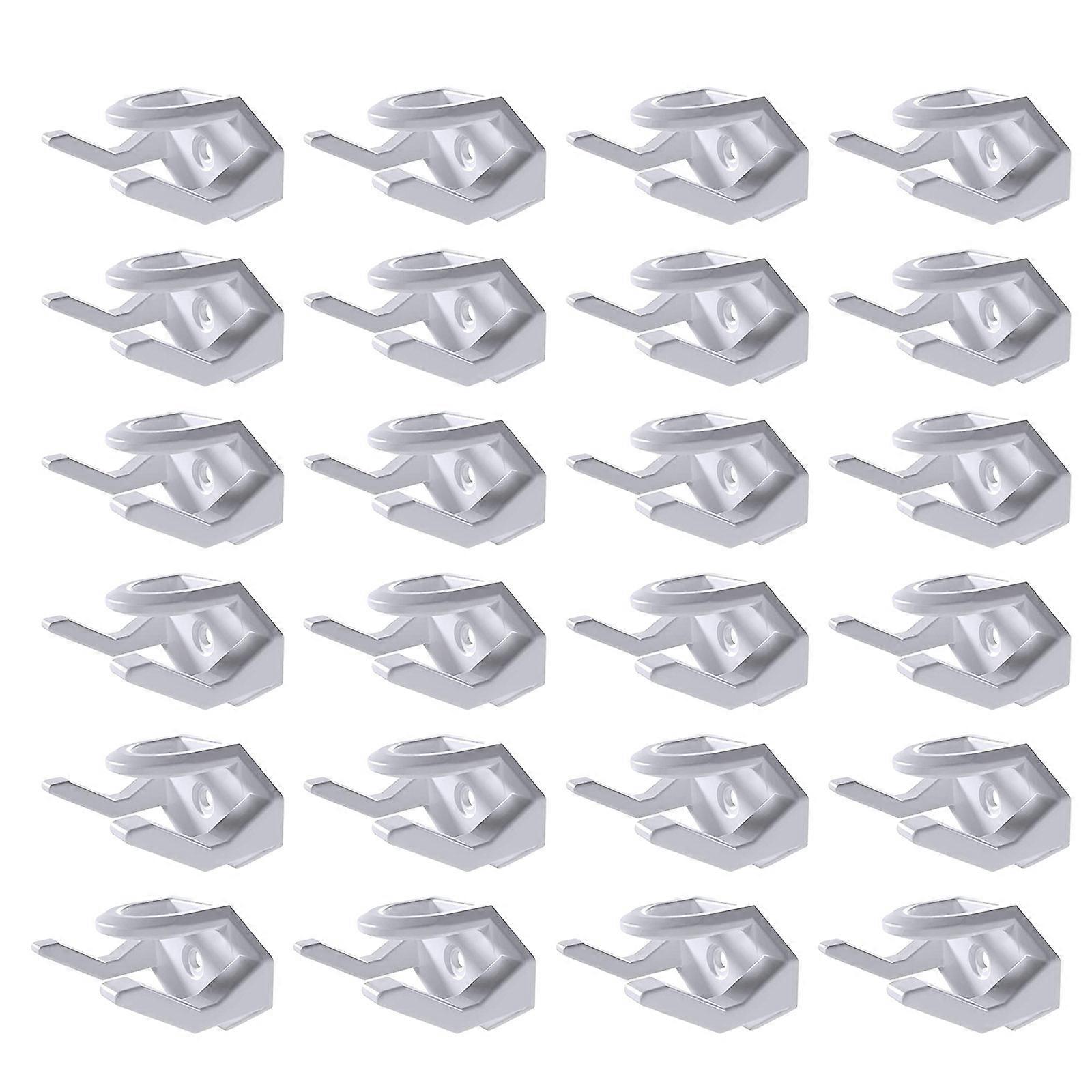 24Pcs/lot Self Adhesive Hat Hooks for Wall Efficient Hat Storage Solution Baseball Cap Organiser Rack Display Holder  White