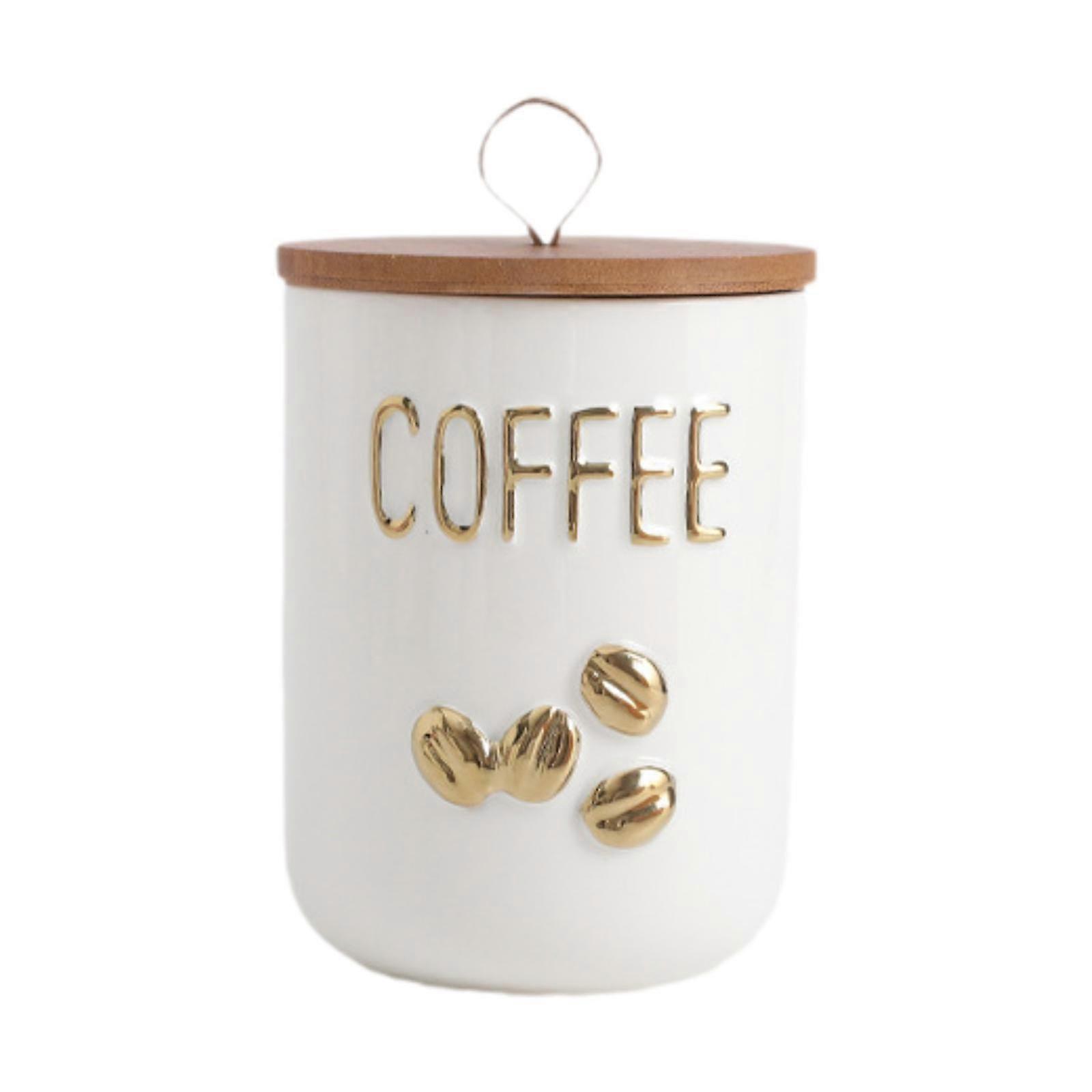 Storage Jar Sealed Jar Compact Modern Versatile with Handle Canister Bin Ceramic