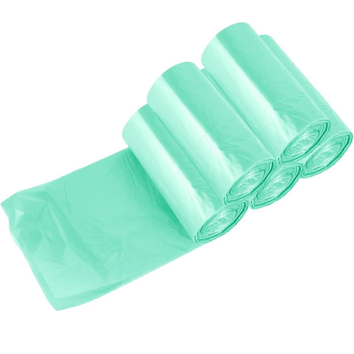 100Pcs tykkere engangs søppelpose Oppbevaringsposer for hjemmekontoravfall 45x50cm (grønn)