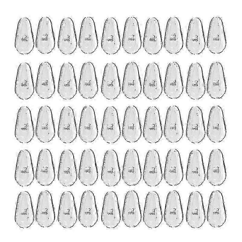 25pair Soft Silicone Eyeglass Nose Pads Air Chamber Eyeglasses Nose Pad Screw-in
