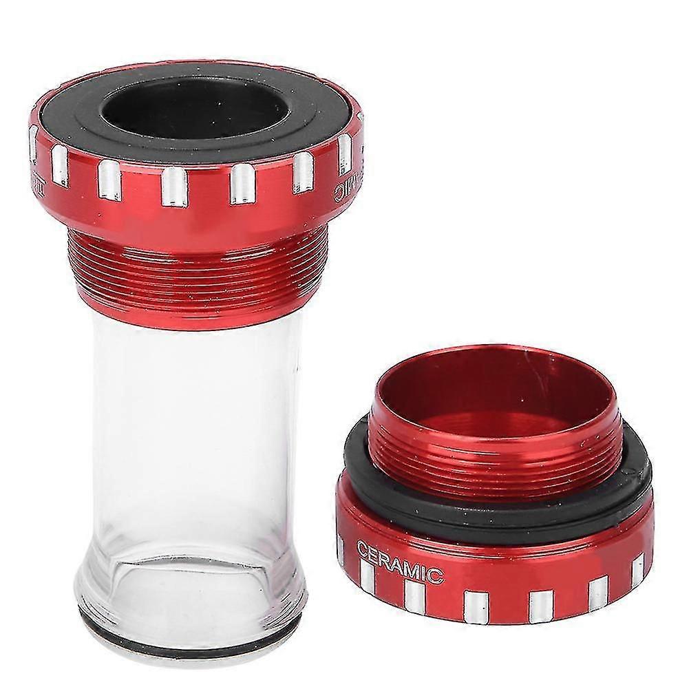 Ztto Alloy Bike Bb109 Ceramics Integrated Screw In Bearings Thread Bottom Bracket Bicycle Accessory(red )