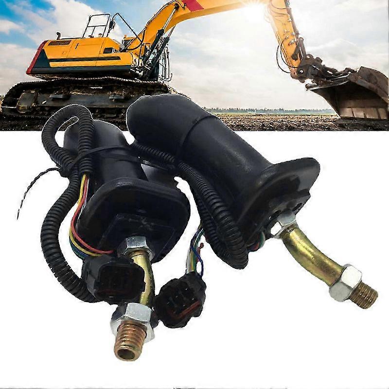 2PCS Excavator Joystick Handles Ergonomic Grip Precise Control Button Handle Excavator Joystick Kit for KOAVX DX225 FG05