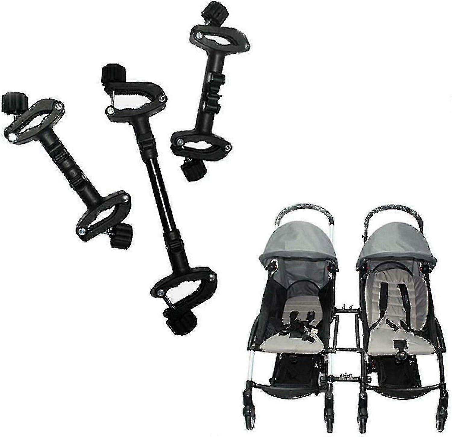 3 Pack Stroller Connectors For Stroller With Adjustable Portable Tether Accessories