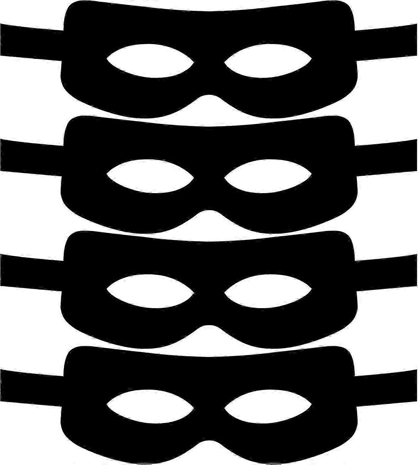 4 חבילת מסכת שודד קוספליי חצי מסכה עם עניבות למסיבת נושא ליל כל הקדושים אביזר תחפושות קוספליי