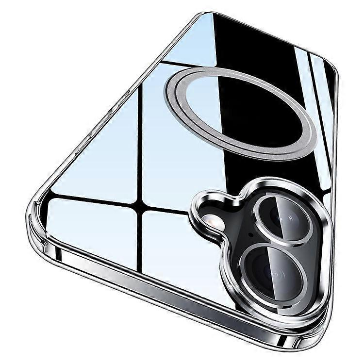 Compatible For iPhone 16 Phone Case Compatible with MagSafe TPU+PC Clear Back Cover