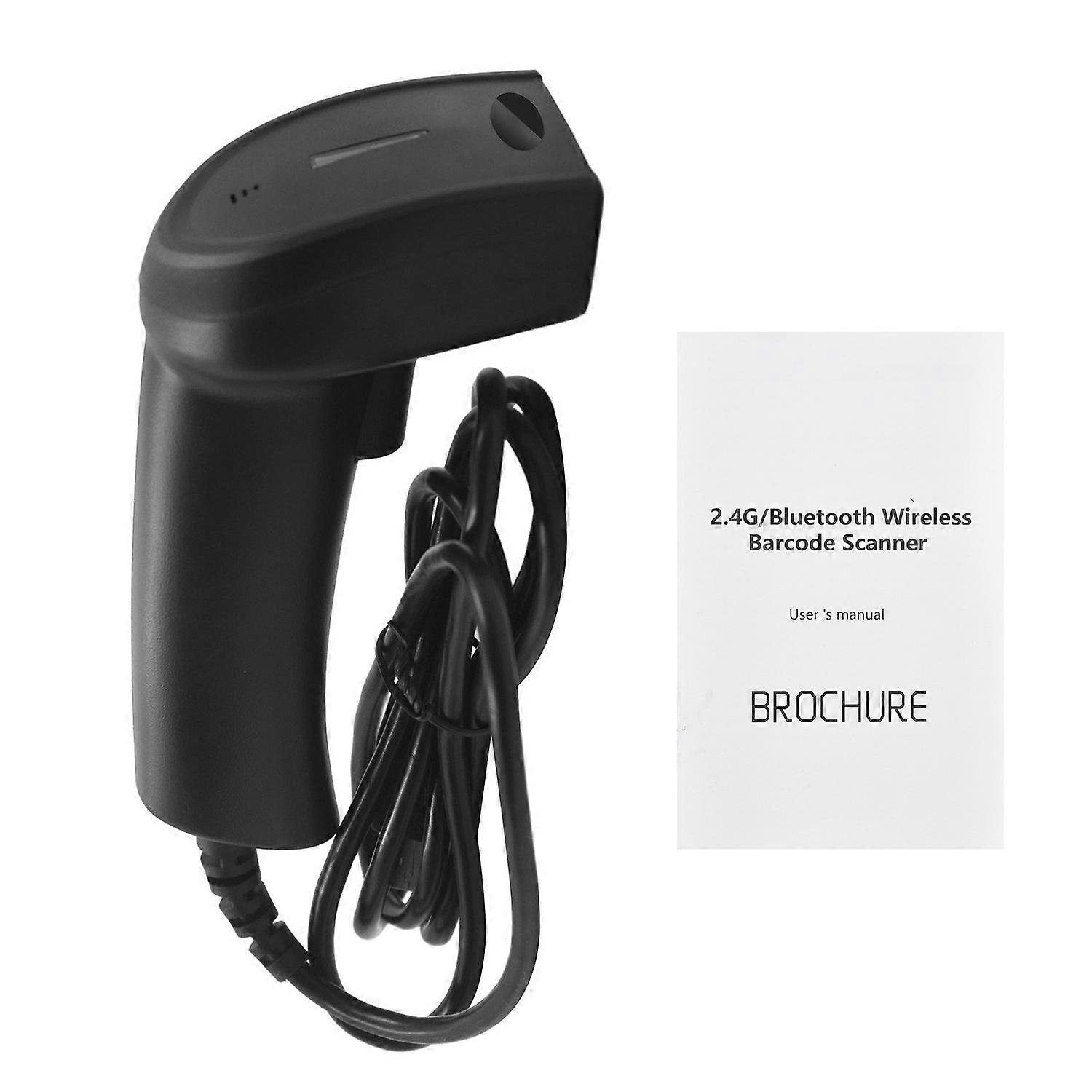 1D USB Barcode Scanner Handheld Wired CCD Bar Code Reader Manual Trigger Scanning Support Paper and 