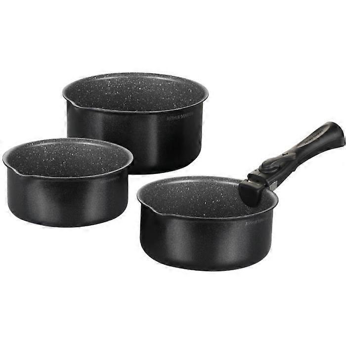 Saucepan set - Arthur Martin - AM120B - 3 pieces - Removable handle - Non-stick