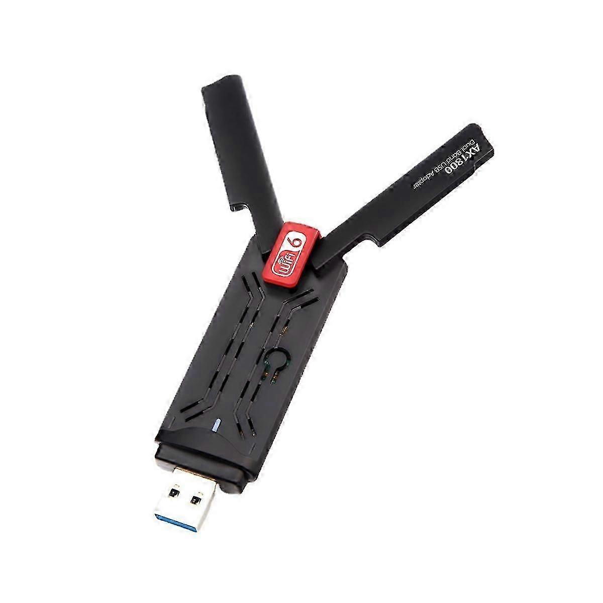 1800Mbps Wifi 6 USB 3.0 Adapter 2.4G 5.8G WiFi6 Dongle Network Card Support Win 7 10 11 PC