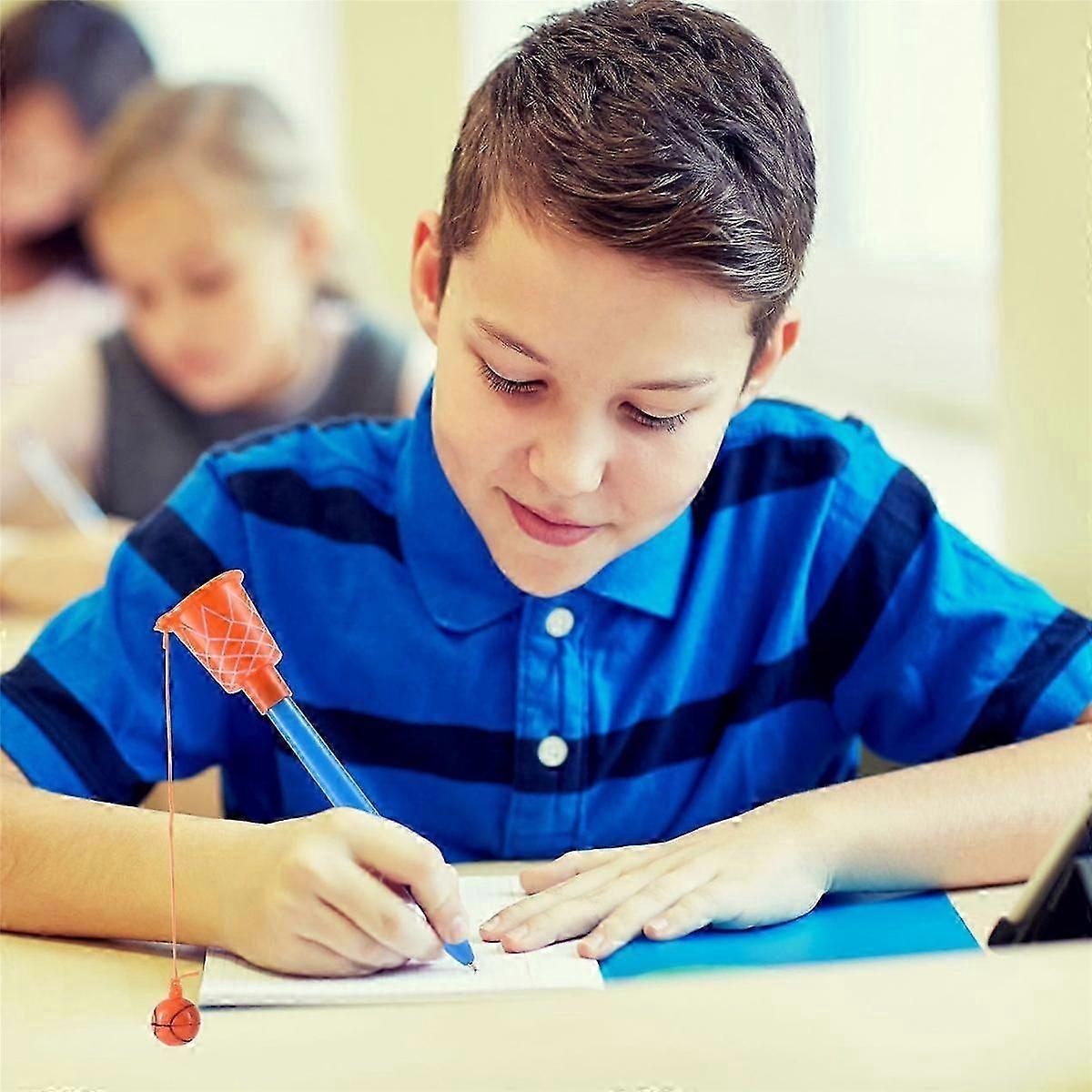 バスケットボールフープペン、バスケットボールパーティーの好意-スポーツのためのバスケットボールトス付きのスポーツノベルティペン