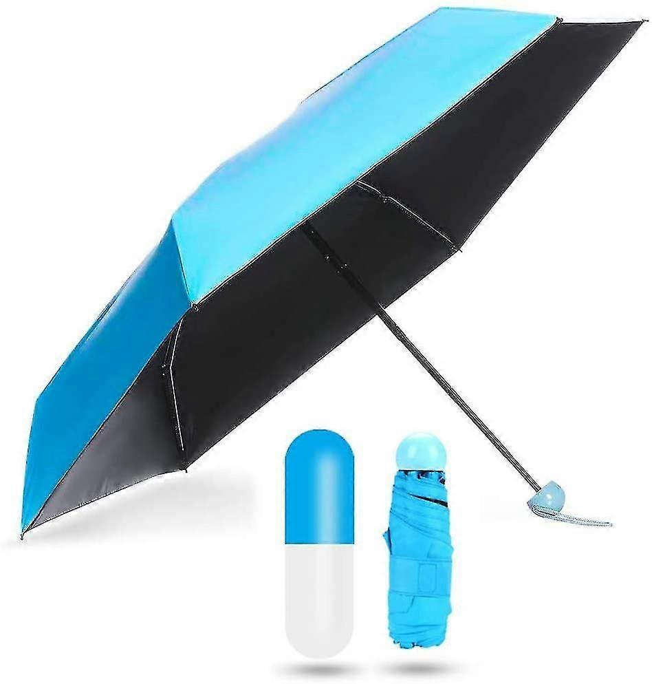 Mini Umbrella -pieghevole Umbrella Pocket Umbrella Ultra Light Mini Anti-uv Umbrella With Cap