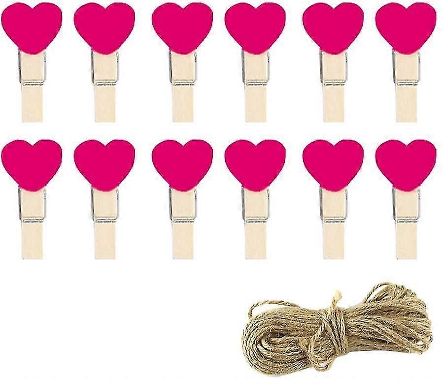 사진 못 - 공예 장식용 미니 나무 못 - DIY 벽용 다채로운 클립