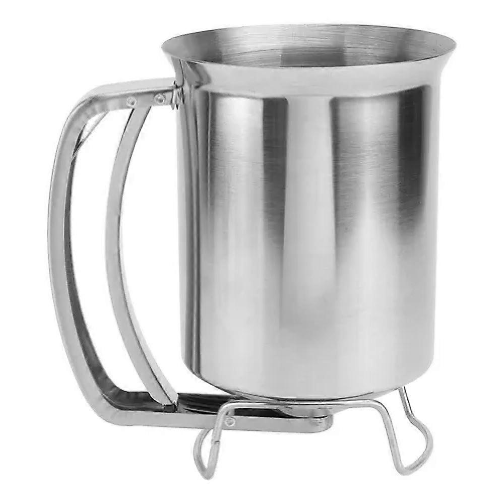 profesjonell rustfritt stål pannekake røre dispenser, 800ml