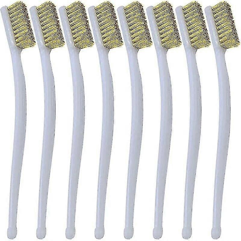 8 Pcs Small Brass Brush for Welding Slag Cleaning
