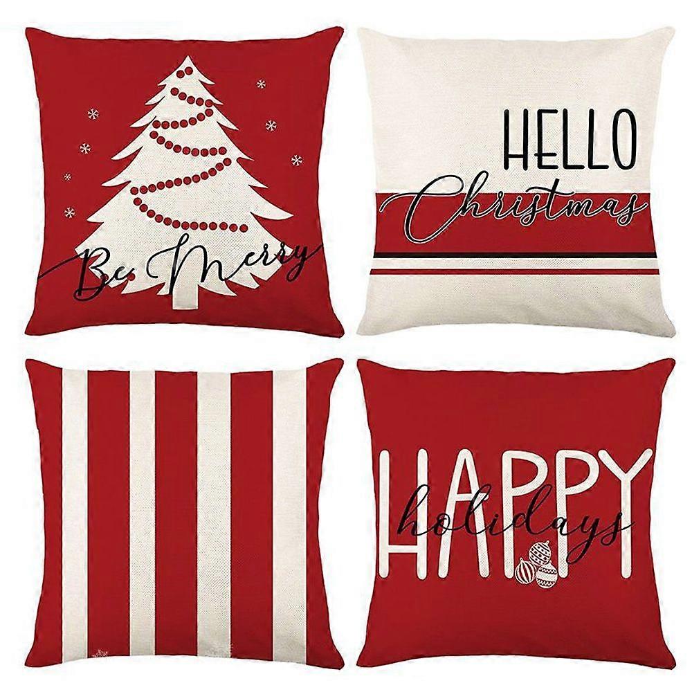 Outdoor Xmas Pillow Cases Decorations for Sofa Couch