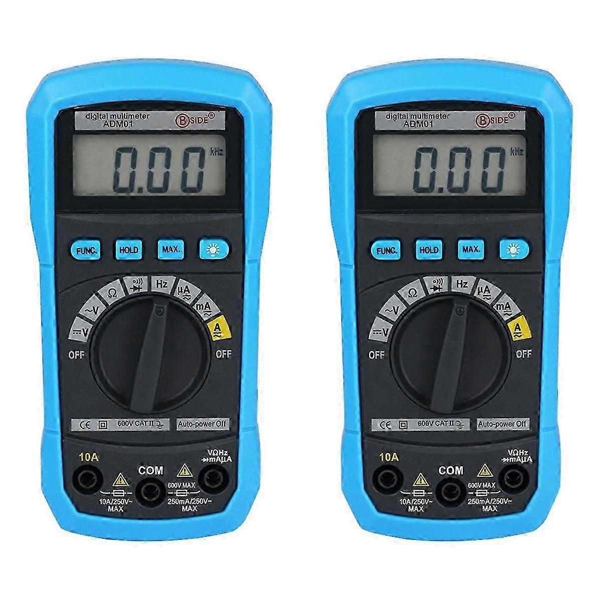 2026 NEW 2X ADM01 Digital Multimeter Multifunction AC/DC Voltage Current Temperature Resistance Capacitance