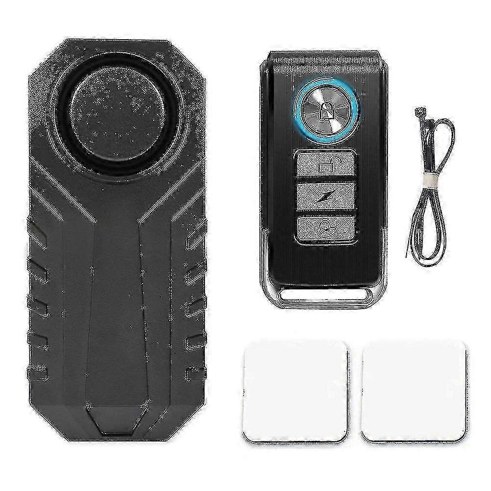for 113db Wireless Anti-theft Bike Alarm Waterproof, Vibration Sensor with Remote for Motorcycle & Bicycle