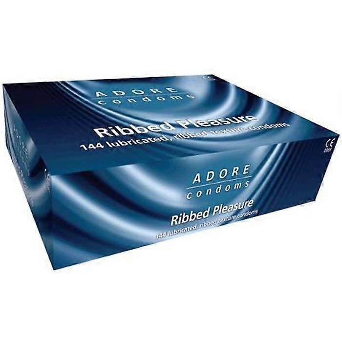 Adore Ribbed Condoms 144 pcs