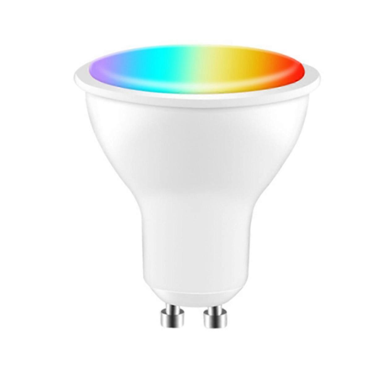 Ampoule LED connectée Tuya GU10 à intensité variable 5 W AC 100-130 V Wi-Fi + Bluetooth 1 pièce