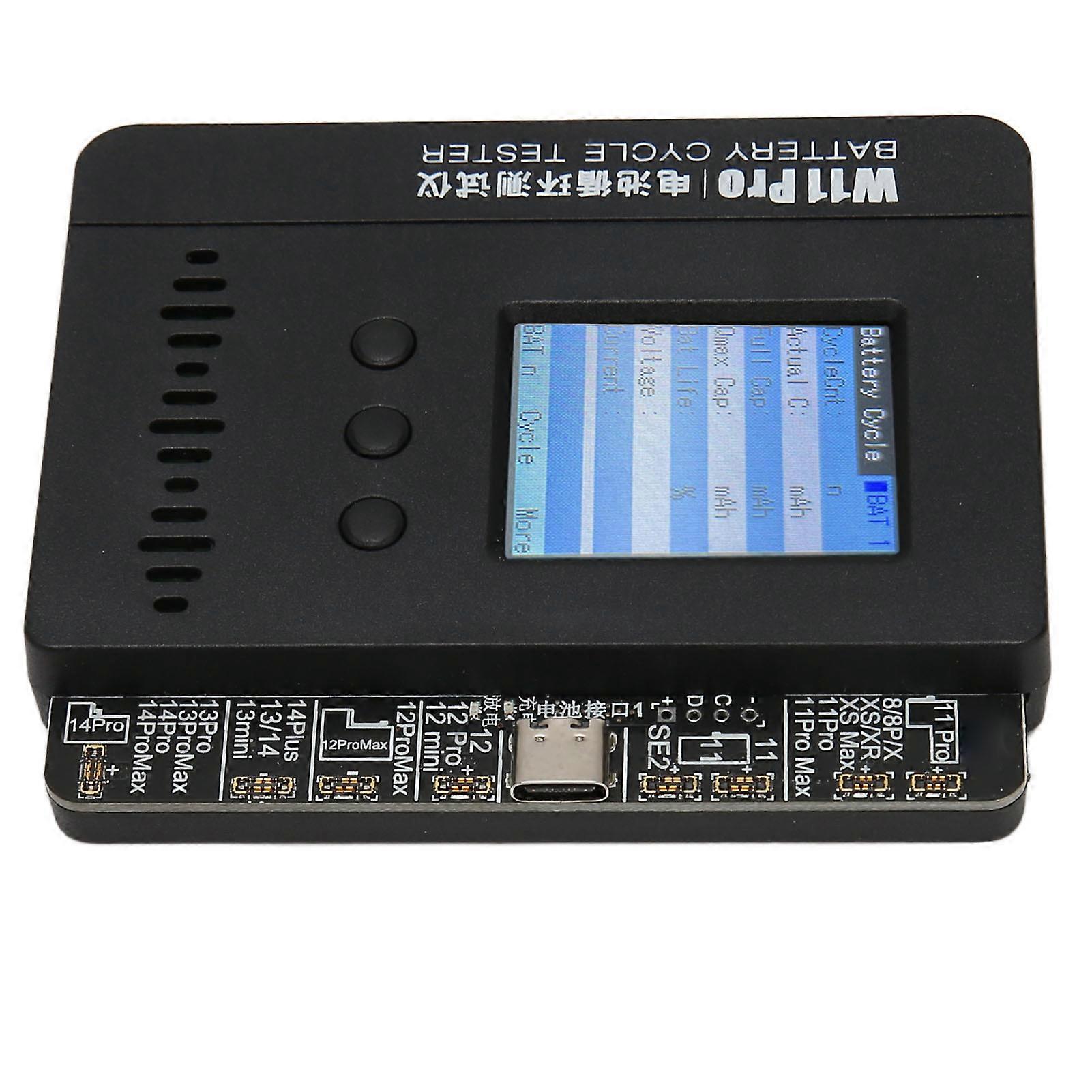 Battery Cycle Tester Professional Efficient Phone Battery Repair Module for IPhone 8‑14 Series Battery 100‑240V US Plug 