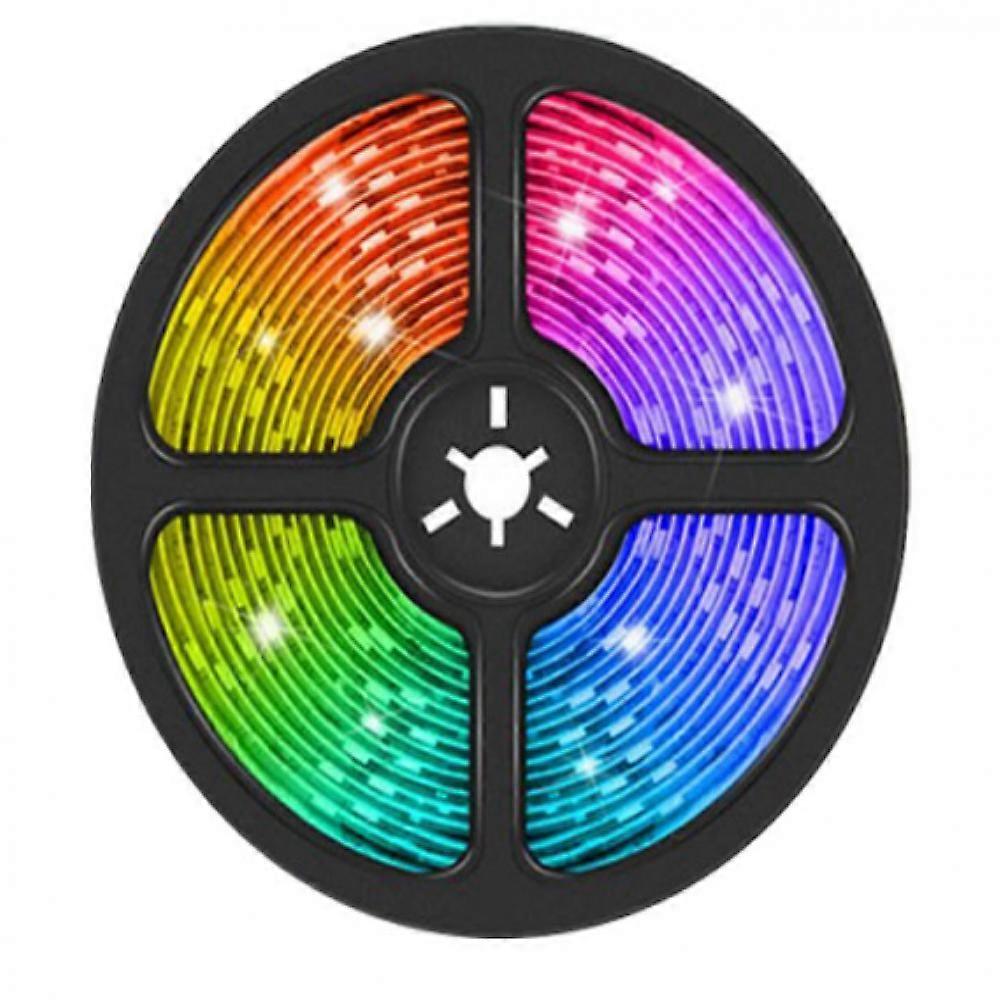 Bandes Lumineuses LED Synchronises avec la Musique, 16.4 Pieds 5M Corde Lumineuse LED RGB, Barre Lumineuse Changeant de Couleur avec Tlcommande, Bande