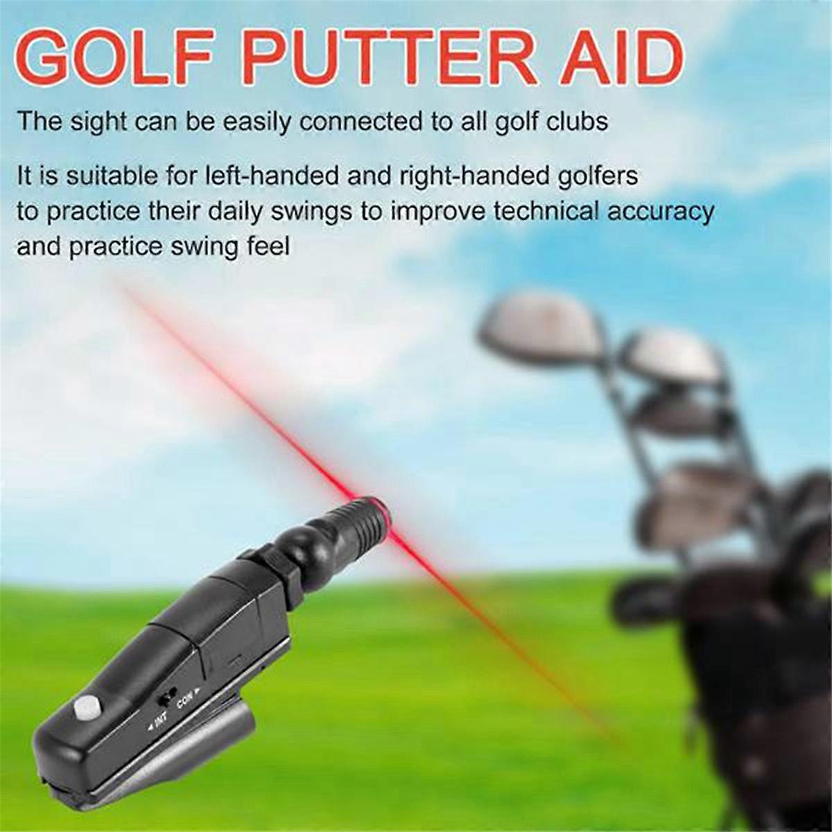 Golf Putter Sight Portable Golf Putting Trainer Black