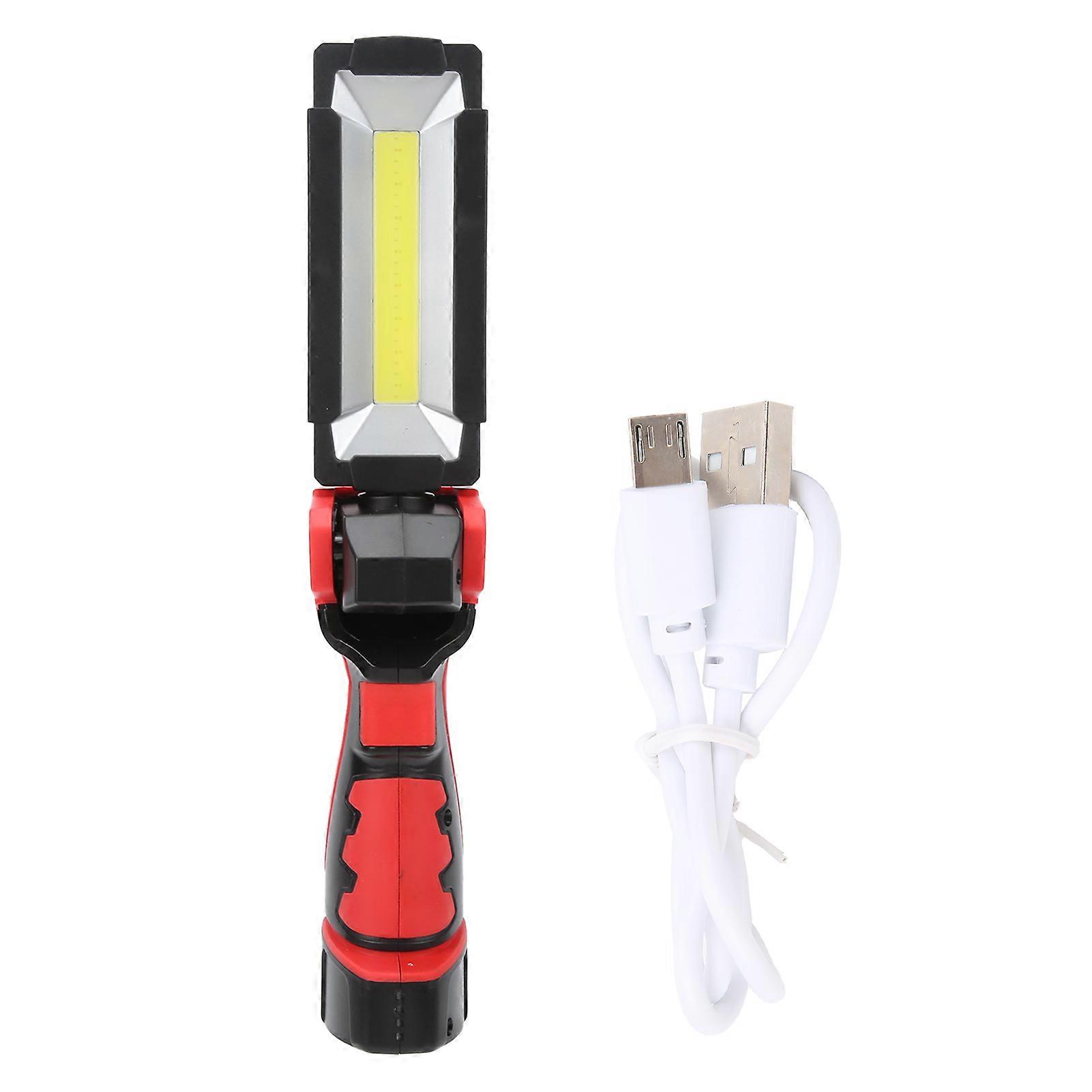 Work Light USB Rechargeable 5 Modes SweatProof Foldable COB Handheld Mobile Magnetic Emergency Light