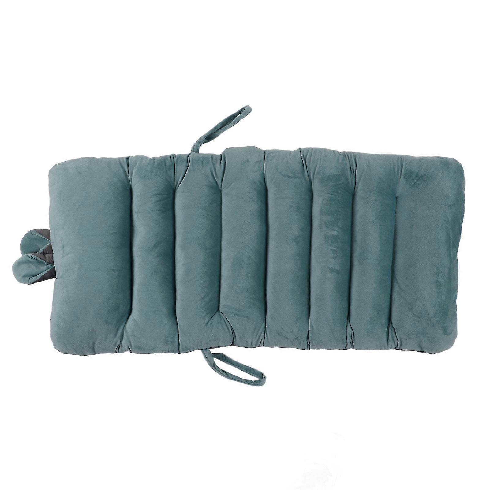 一体型リクライニングチェア背もたれクッションぬいぐるみPPコットンバックサポートオフィスチェアソファクッション、ブルー45x100cm