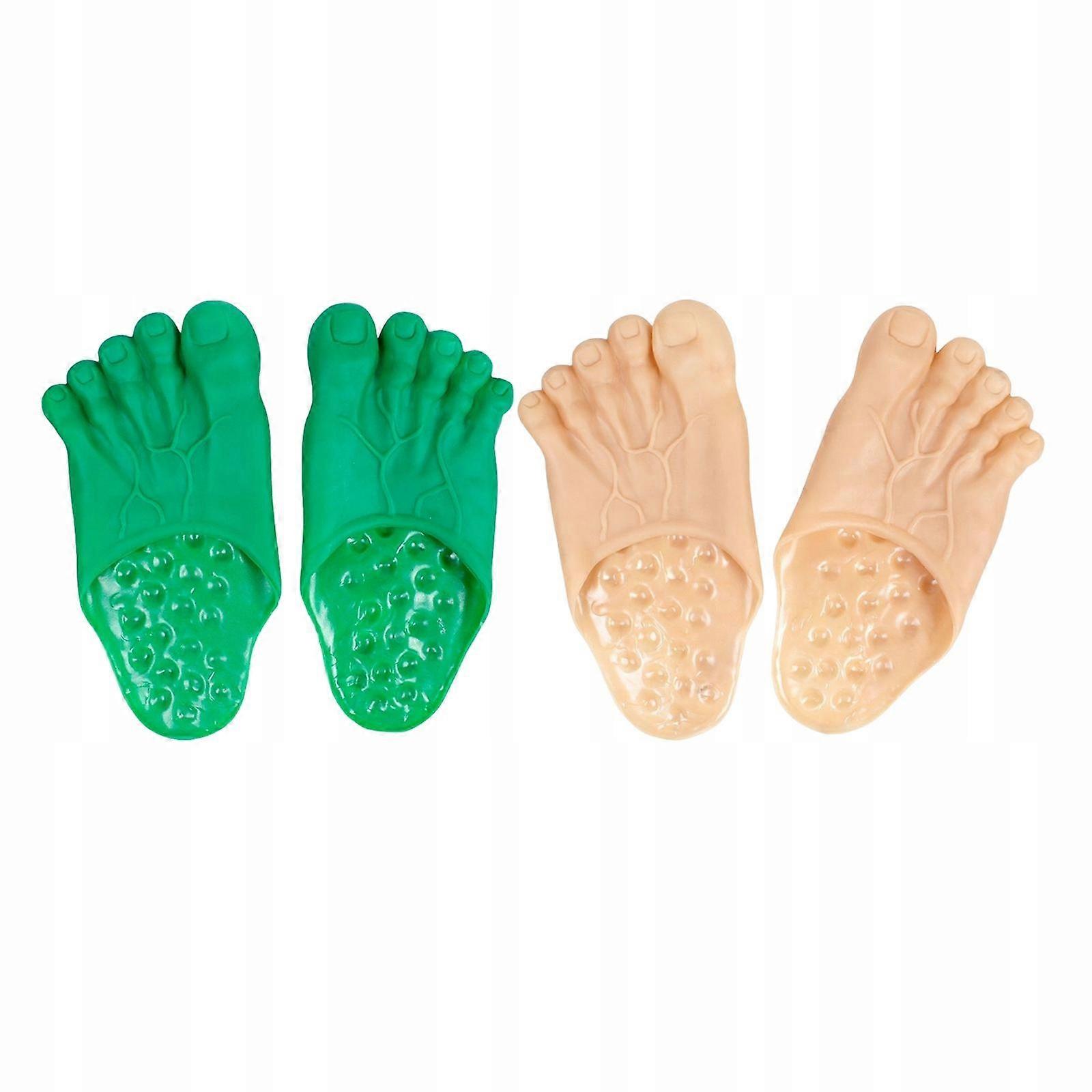 2 Pairs Foot Flip Flops Funny Party Sandals