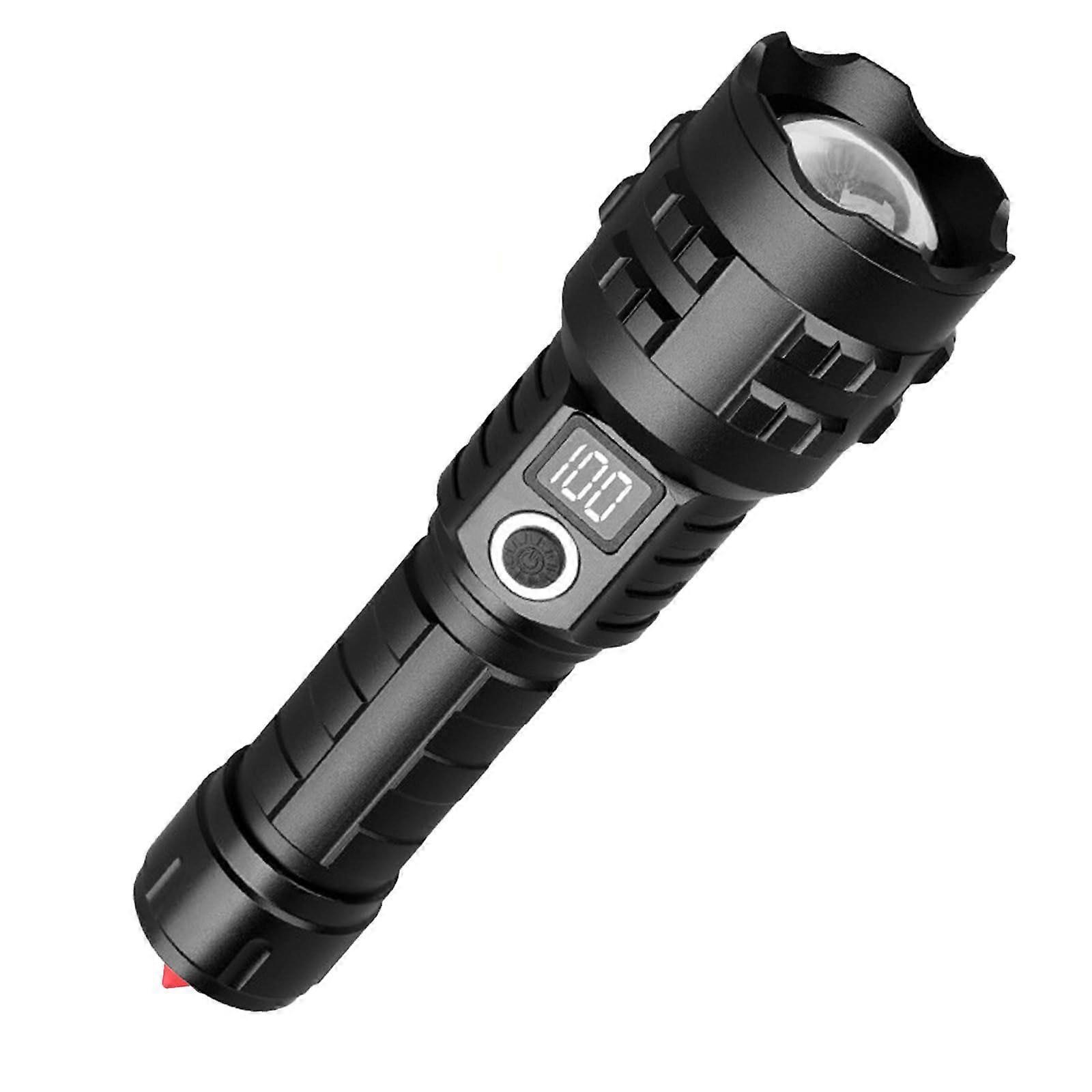 Rechargeable Flashlights Super High Lumens, Super Bright Flashlight, Adjustable Tactical Flashlight Waterproof Handheld Flash Light for Emergencies, C