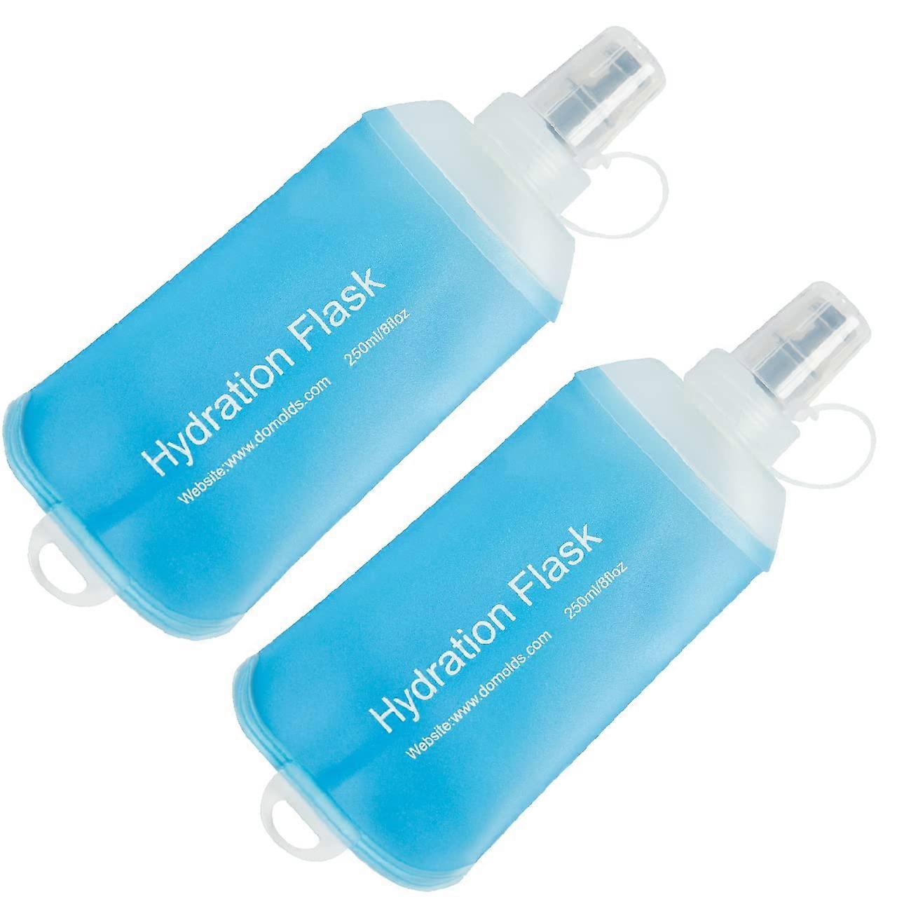 Soft Flask TPU Foldable Hydration Flask 500ml, Collapsible Water Bottle for Running, Cycling, Hiking, Marathon