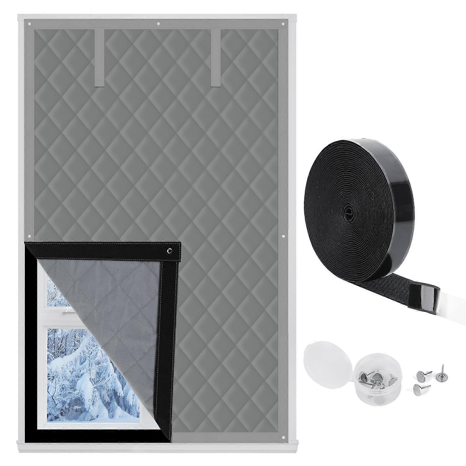 Window Insulation Kit 26x38 Inch Thermal Curtains for Winter Insulated Window Covering to Retain Heat