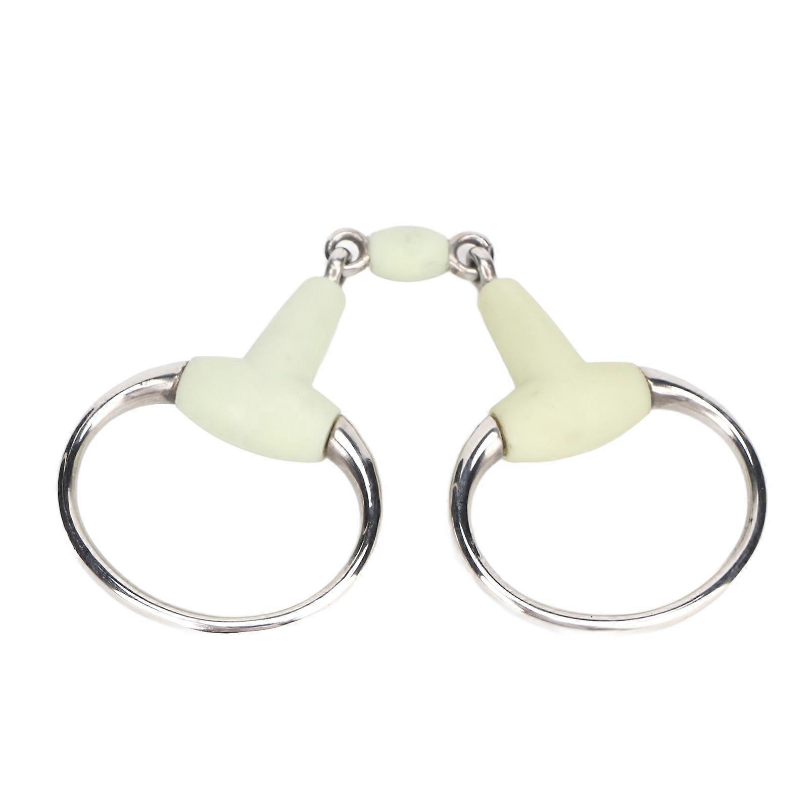 Stainless Steel Horse Bit, Apple Flavor, Rubber Wrapped, Horse Bit for Hours of Training and Racing