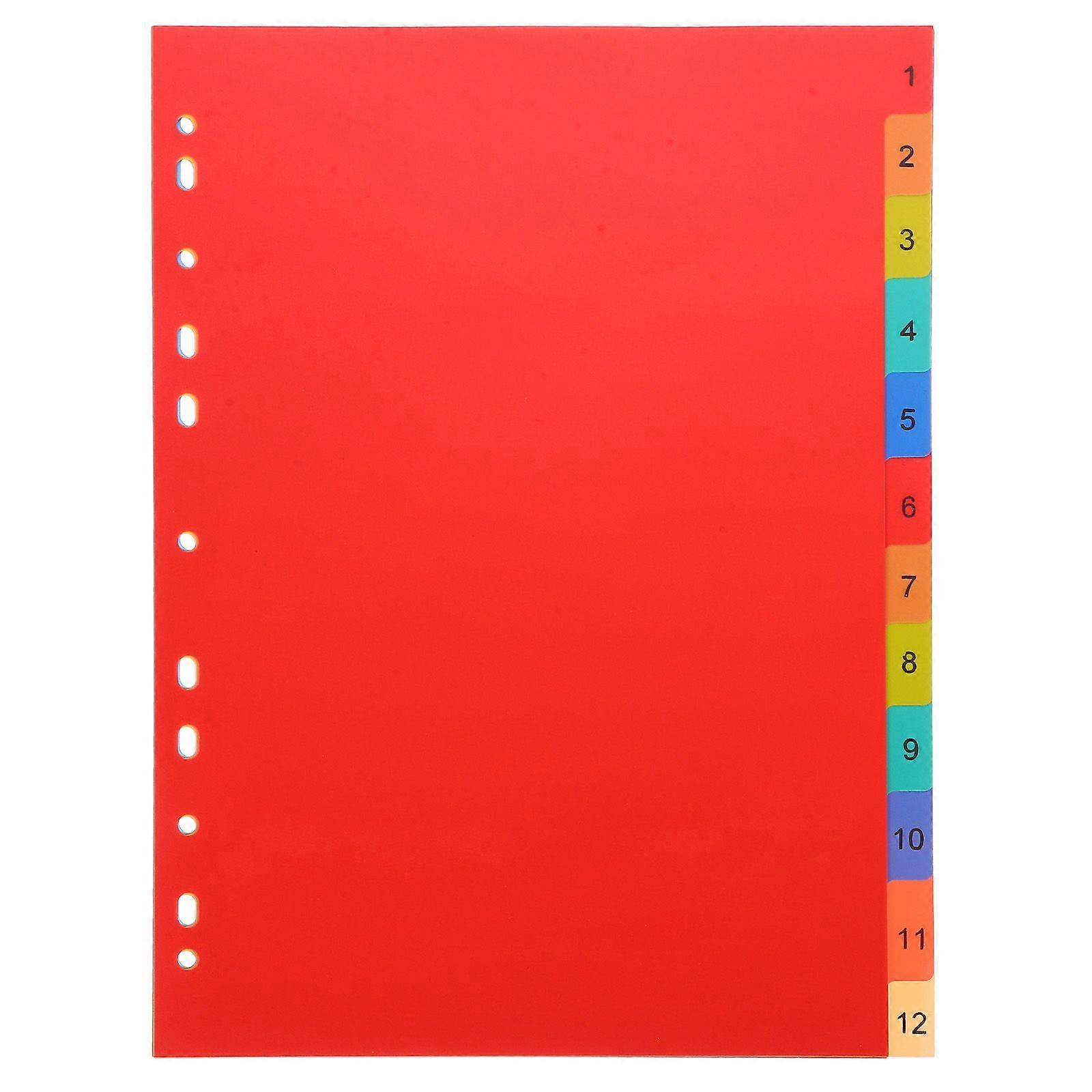 Divider for Binder A4 Divider Loose-leaf Page Marker Punched Binder Divider Notepad Marker
