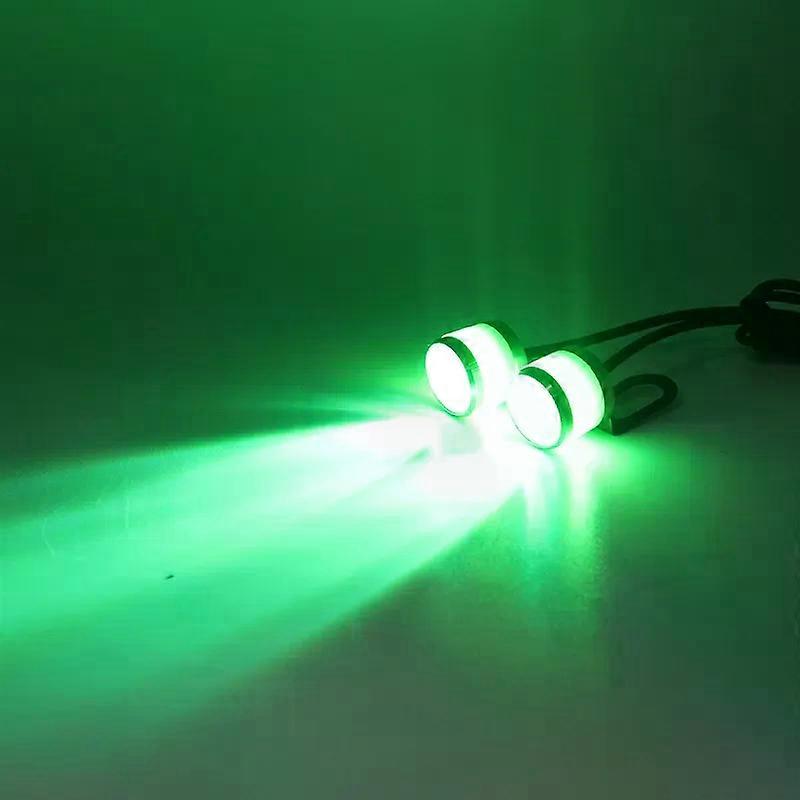 2x Red Blue Strobe Motorcycle Eagle Eye Daytime Running Light Fog Lamp Warning 12V Driving Reverse Backup Light Flasher Lamp