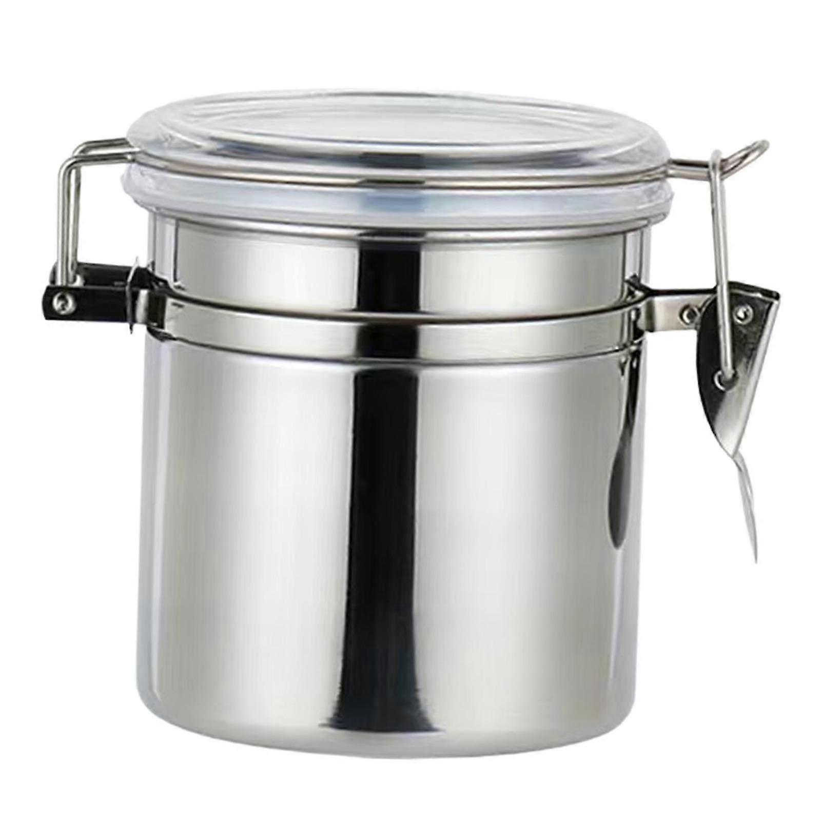 Lufttett oppbevaringsbeholder for kaffebønner med lokk, matkrukke for tørrvarer og flerbruksforseglet beholder