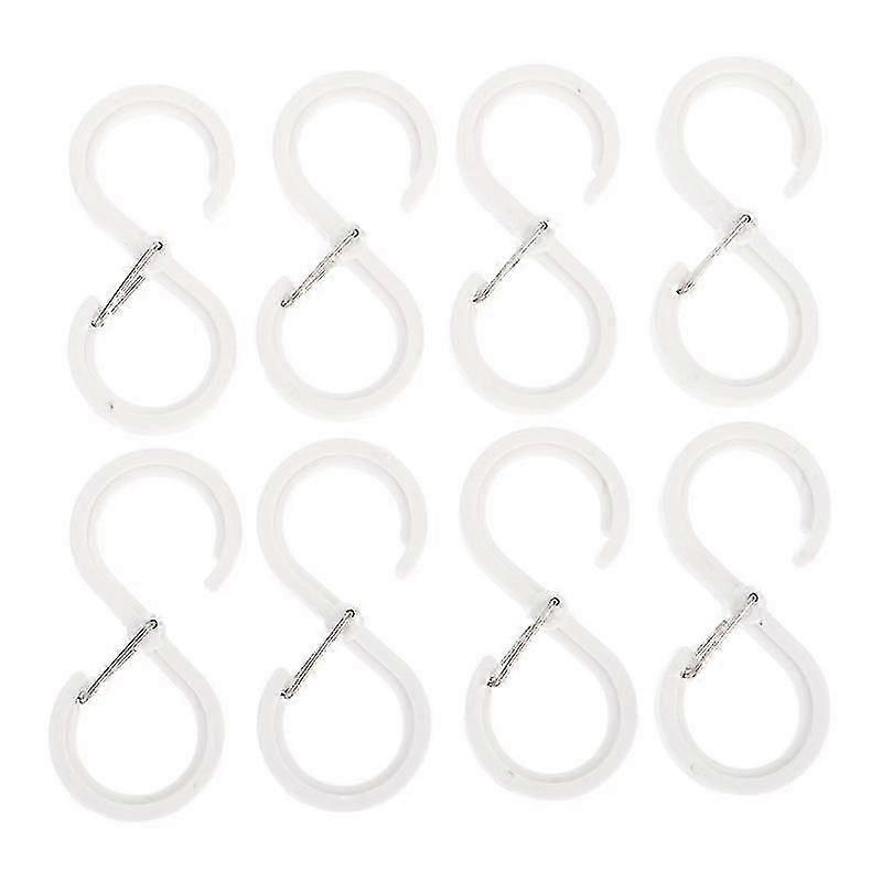 8pcs plastic s hooks pp hooks s shaped hooks s hanging hooks for clothes bags