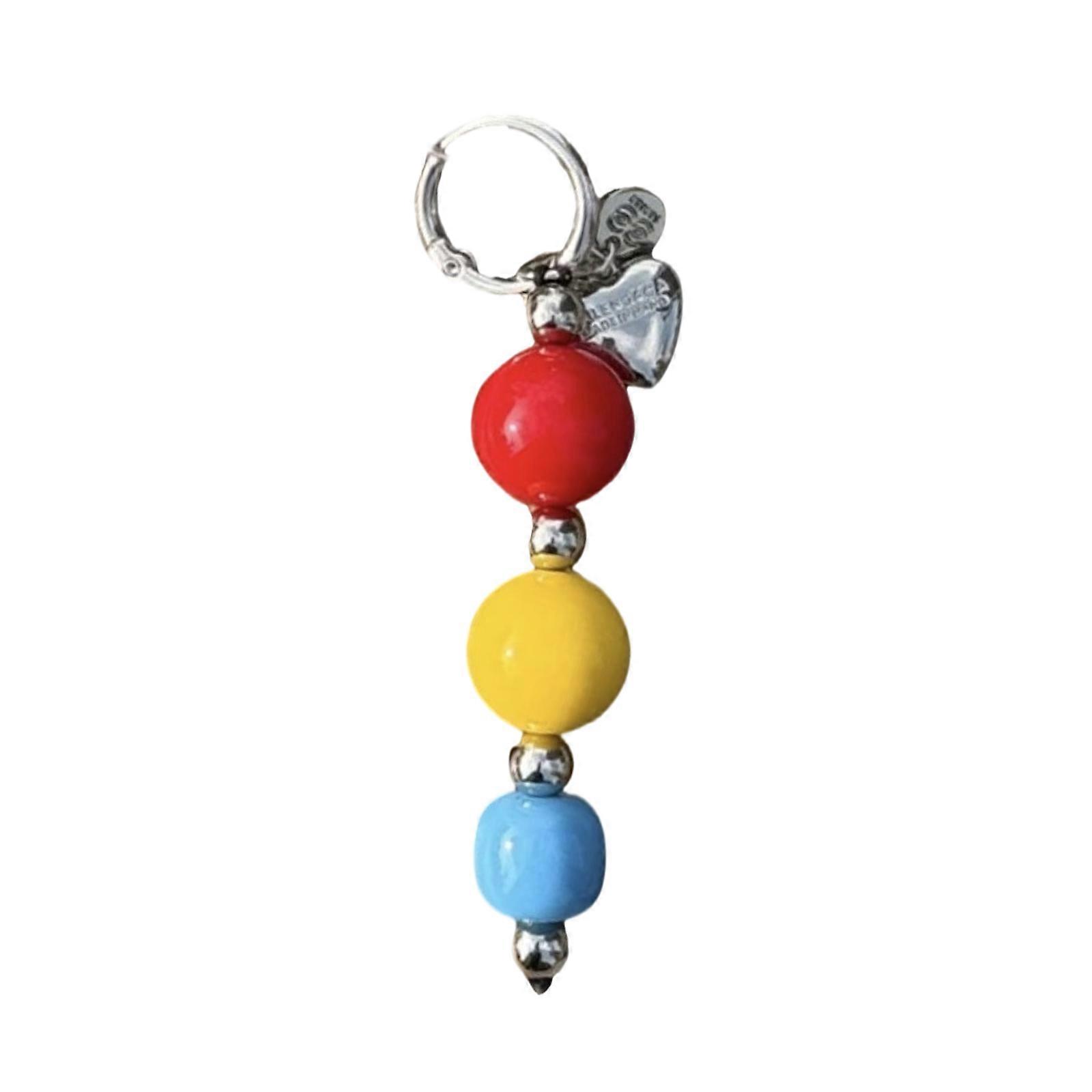 Modern Contrast Color Resin Phone Case With Attached Pendant Designs for Personalize Styles Individuals Outfits