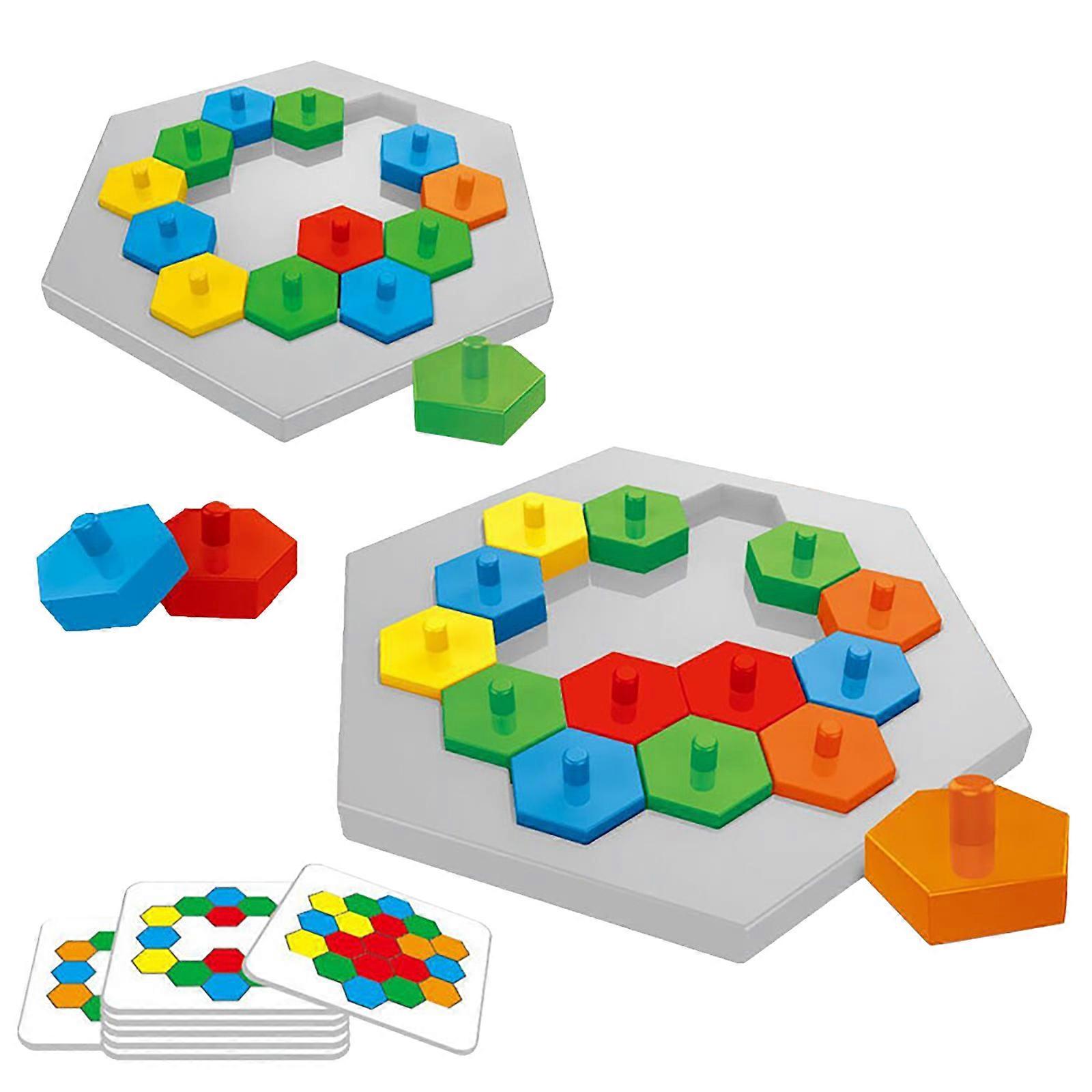 Intellectual Chessboard Double Hexagonal Game Interesting Parentchild Interaction Children's Creative Competitive Desktop Game LA2911