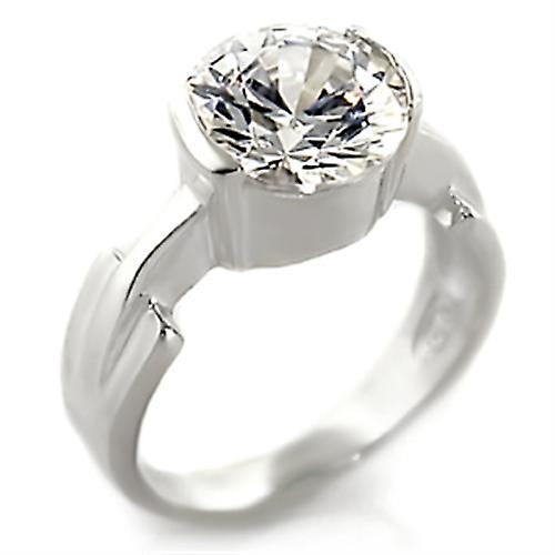 Sterling Silver Ring AAA GRD CZ Clear 32125 for Women Style High