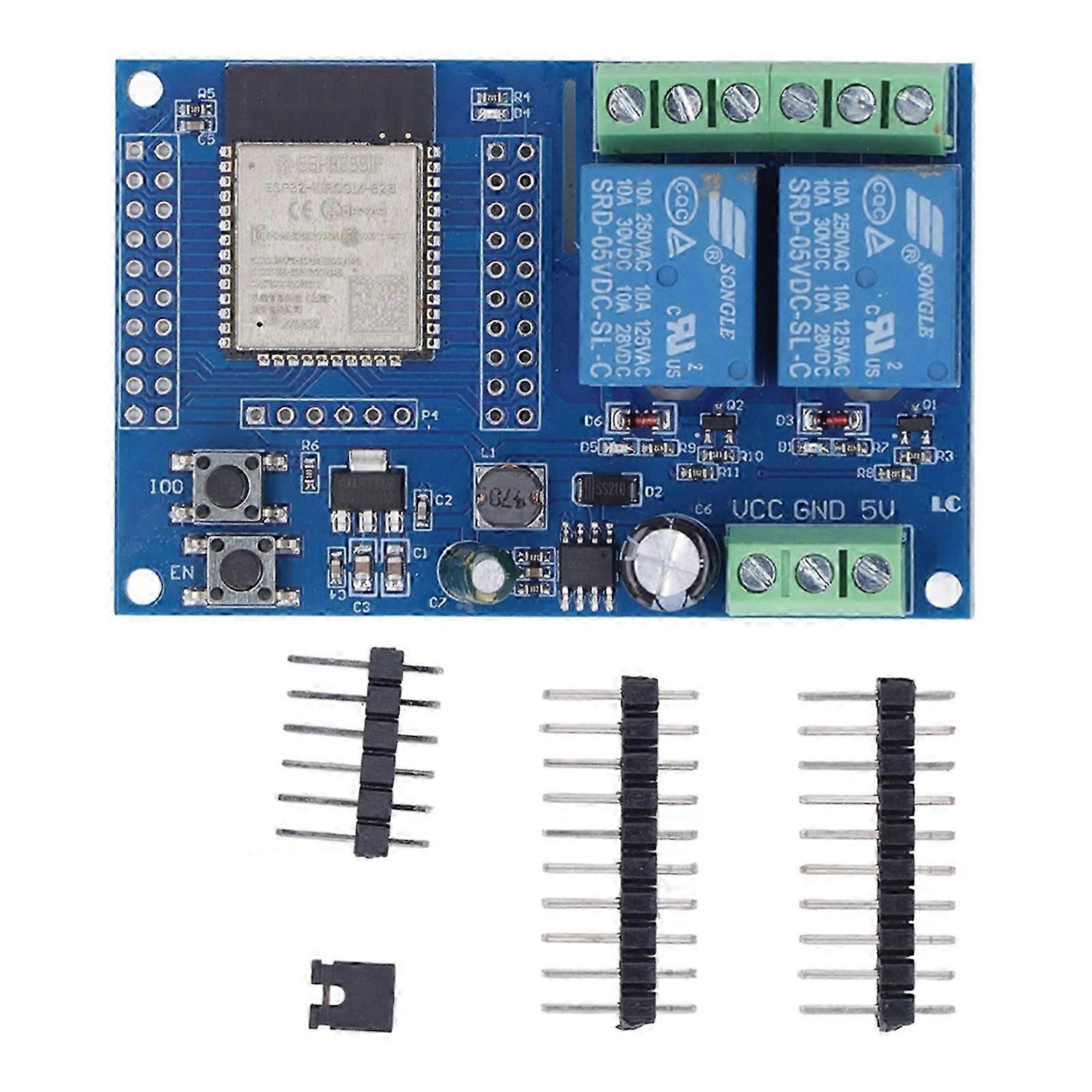 Relay Module 4 M Byte Flash Programmable Keys Dual Relay Module for Secondary Development Learning DC5-60V