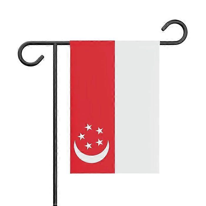 Flag - Multicolored - Singapore - 32 x 47.5 cm - Polyester - Front/Back