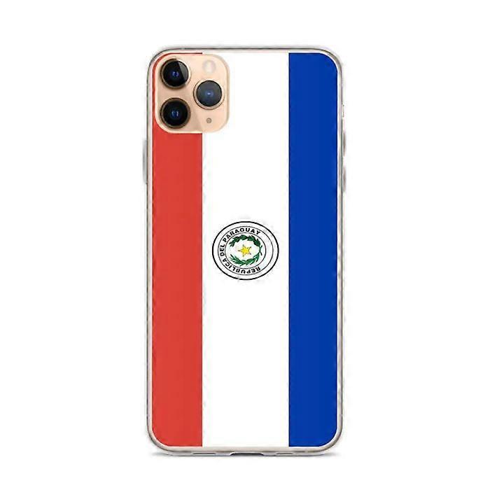 iPhone Case - Paraguay Flag - iPhone 11 Pro Max - Flexible - Multicolor - Vertical