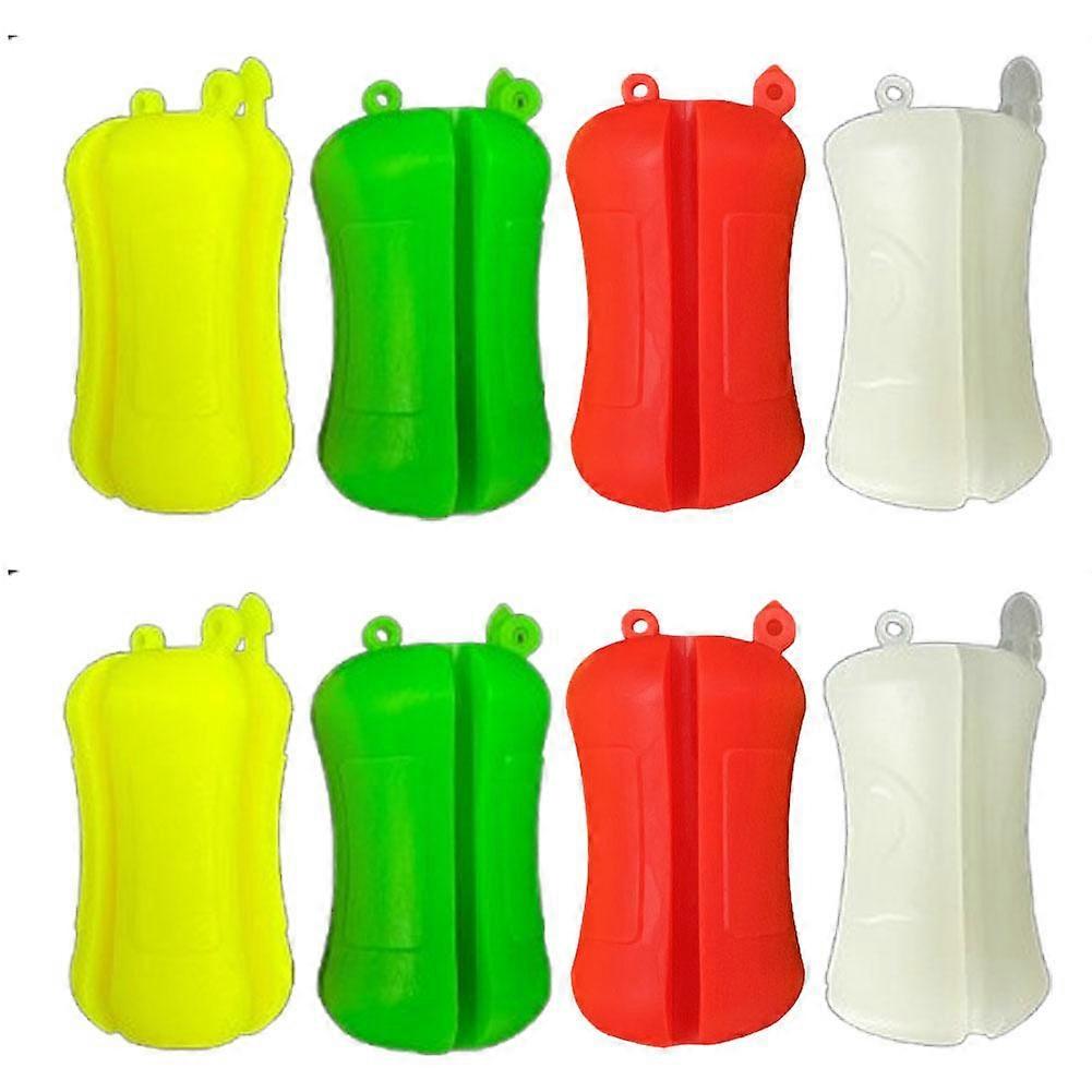 4/8X محمول الصيد رود الكرة الثابتة ، المطاط الصيد القطب كليب سيليكون الصيد