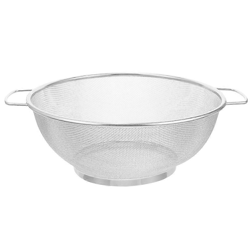 Stainless Steel Mesh Strainer Basket With Dual Handles Fine Mesh Colander Deep Frying Oil Filtering And Draining Basket For Home Restaurant And Fast F