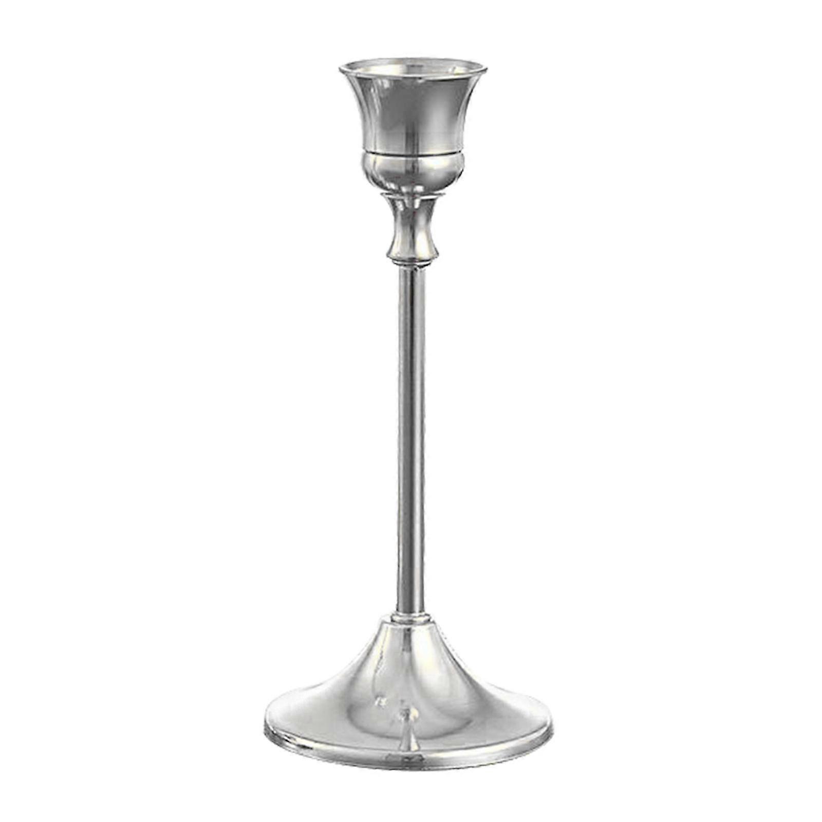 Candle Holder Silver Taper Candlesticks Wedding Dinning Party Table Decorative